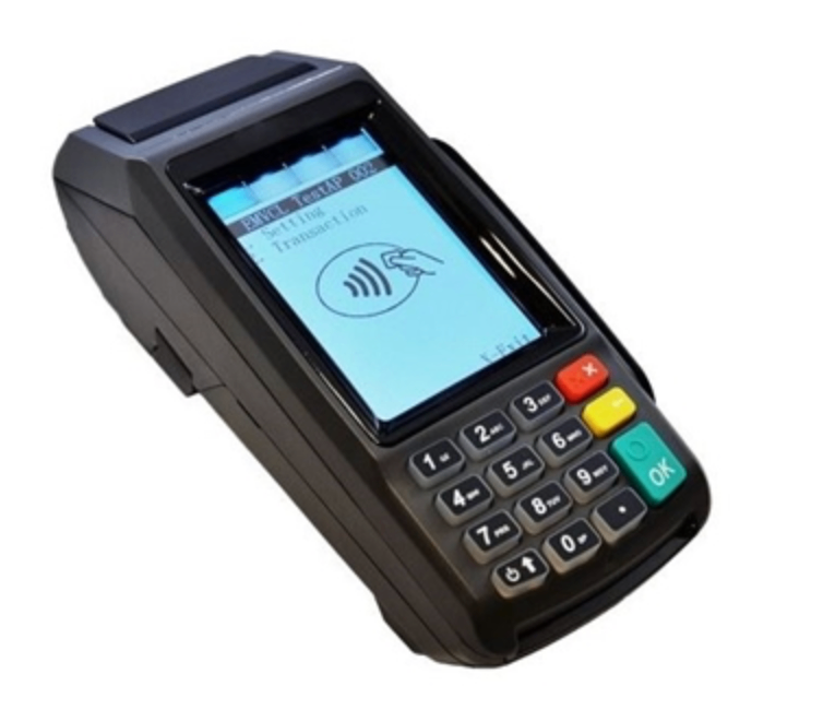 Dejavoo Z11 countertop payment terminal — available through Stak Payments on Long Island
